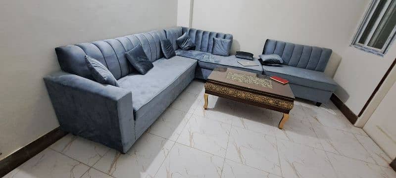 Brand new 7 seater L shape sofa set with cushions for sale 6