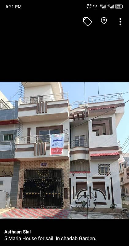 5.5 Marla Luxury Corner and triple story double unit brand new very beautiful hot location house for sale in Shadab Colony Main ferozepur road Lahore 1