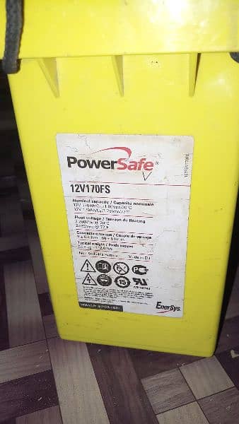 PowerSafe 170amp Dry Battery (0315.6564296) 1