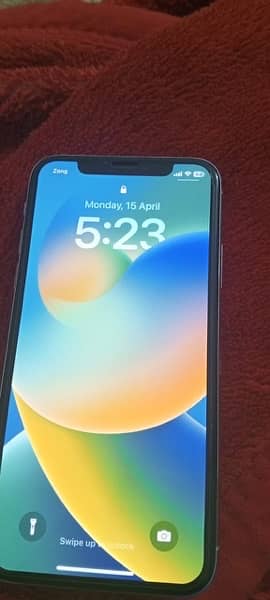 iphoneX 64 gb Pta approved All okay 10/10 lush condition 100 health 6