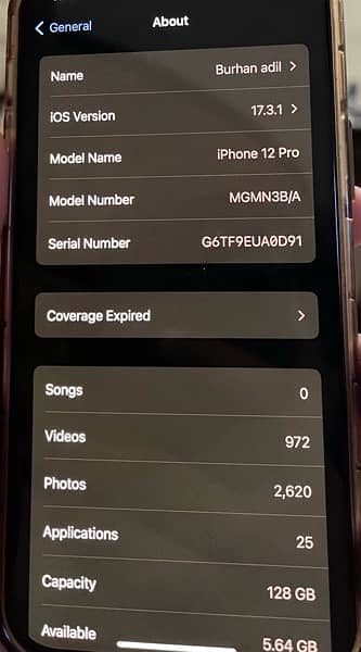 iphone 12 pro 128gb with box 84% battery health 1