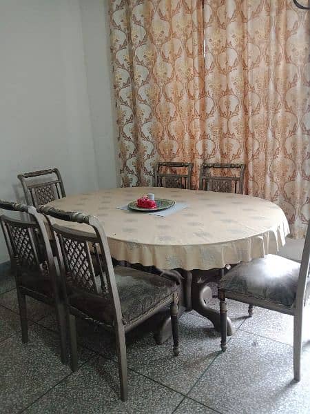 dinning table top glass table with 6 chairs 8