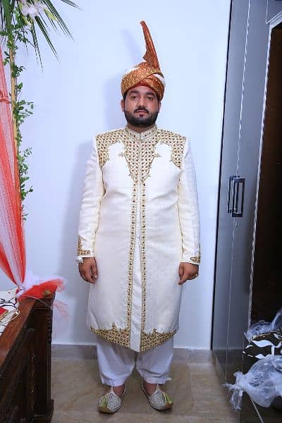 Three piece,shoes and sherwani for sale 1