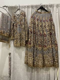 Akbar Aslam Bridal Dress full heavy net work