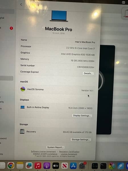 Macbook pro 2018 4