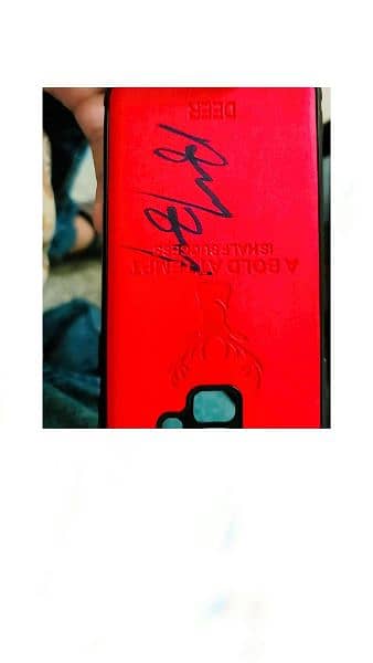 Samsung Galaxy s9 cover sign by cricketer Abbas Afridi 1