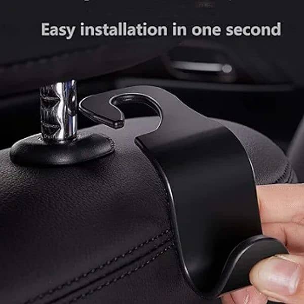 1 piece Small Seat Headrest Hooks for Car (for Hatchback)- Back Seat 3