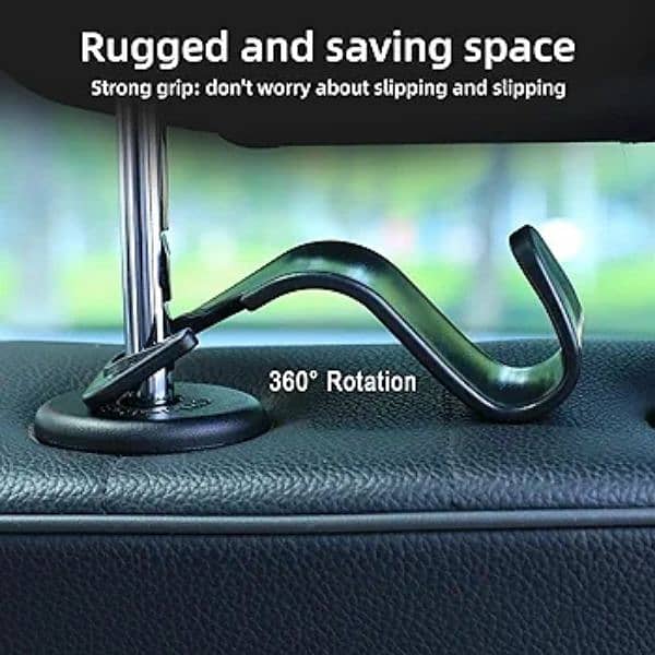 1 piece Small Seat Headrest Hooks for Car (for Hatchback)- Back Seat 4