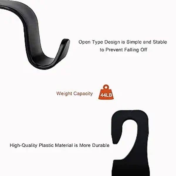 1 piece Small Seat Headrest Hooks for Car (for Hatchback)- Back Seat 9