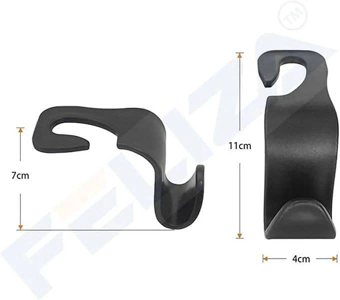 1 piece Small Seat Headrest Hooks for Car (for Hatchback)- Back Seat 10