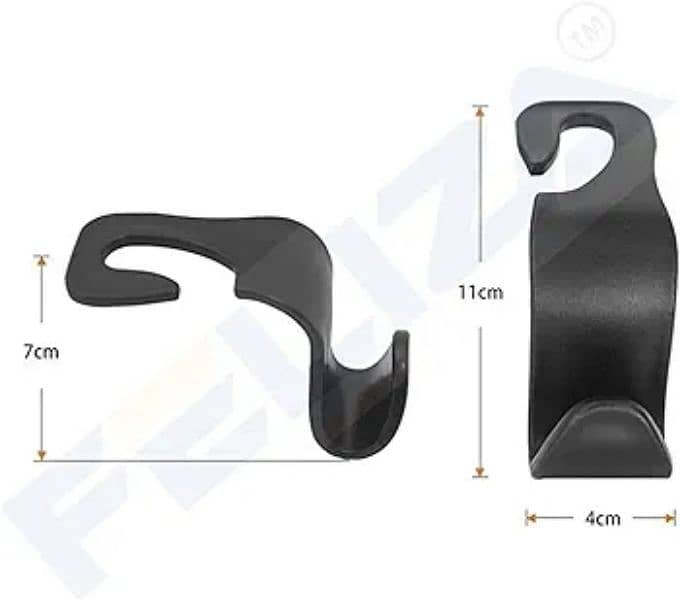 1 piece Small Seat Headrest Hooks for Car (for Hatchback)- Back Seat 11
