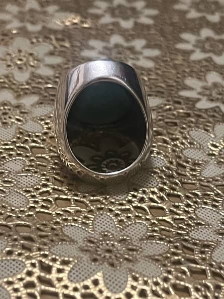 feroza ring silver from iran in size 11 2