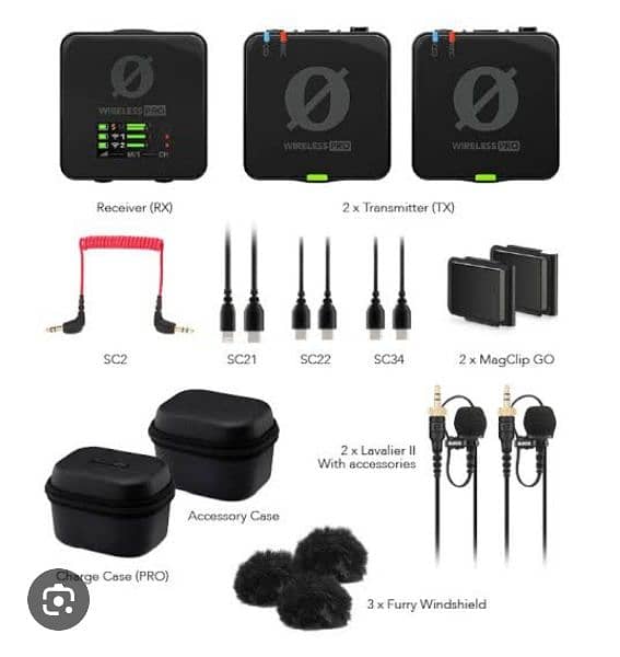 RODE WIRELESS PRO ( DUAL PERSON ) ADVANCE MICROPHONE SEALD PACK 1