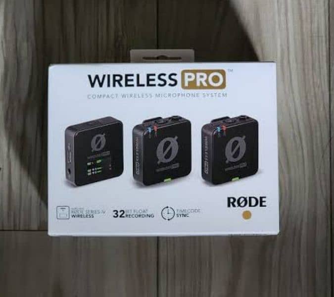 RODE WIRELESS PRO ( DUAL PERSON ) ADVANCE MICROPHONE SEALD PACK 2