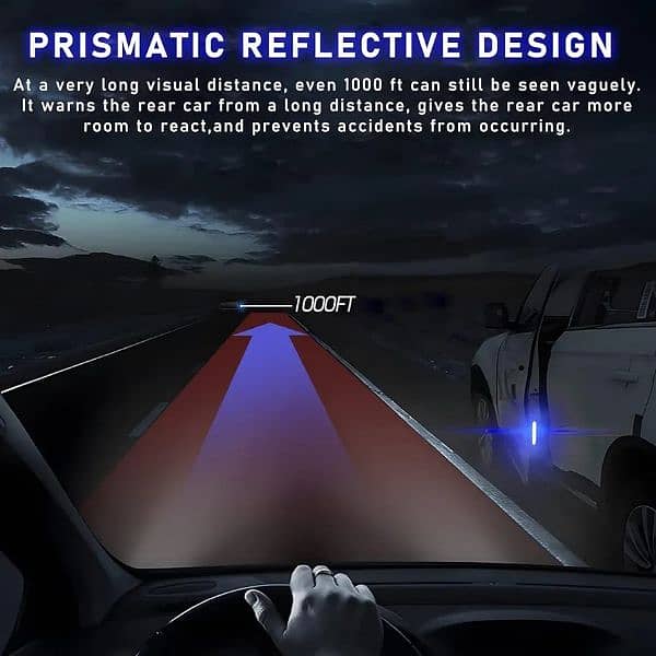 Car Door Open Reflective Stickers, Night Visibility Safety Warning 1