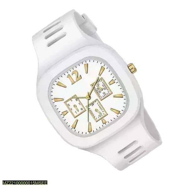 White Silicone Watch 0