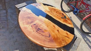 epoxy resin center table available delivery all Pakistan 0304-8683392