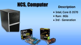 Core i5 3rd Generation (3570) Custom Build PC Urgent Sale