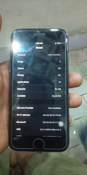 iPhone 8 in 64gb only back change all ok 03198393207 WhatsApp ma ajo 0