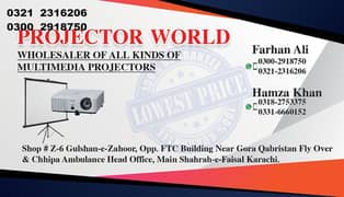 vga and hdmi projectors shop in karachi o3oo 291875o