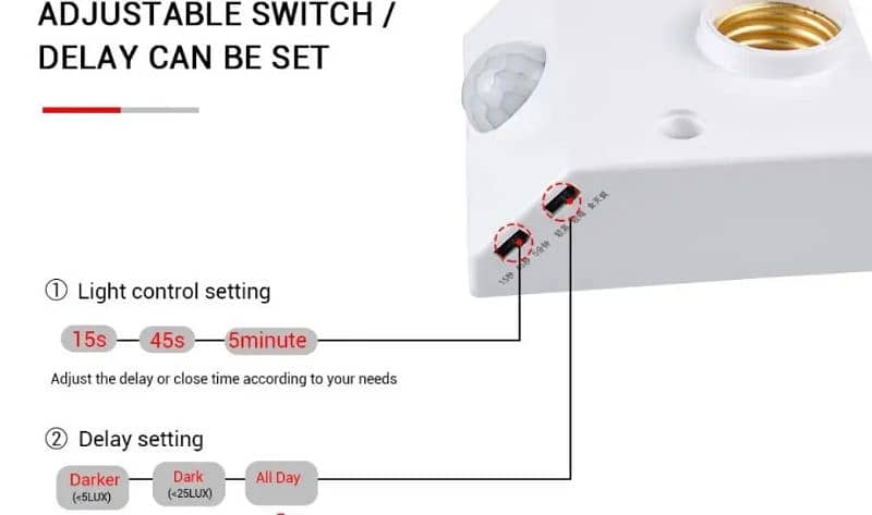 Sensor holder Light Switch PIR Motion Sensor 2