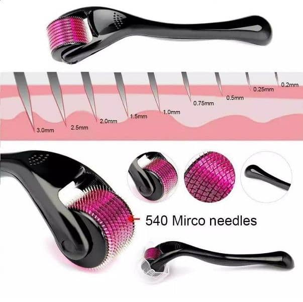 Free Delivery Derma Roller 0.5mm 540 Micro Needles For Skin&HairGrowth 5