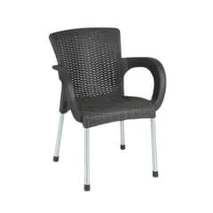 condition as new dark brown colour plastic chairs