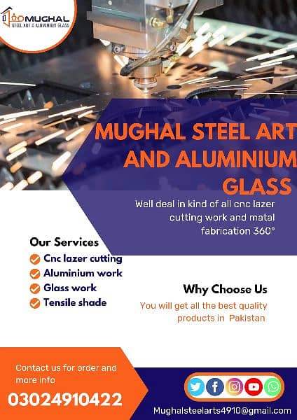 Steel work,aluminium Glass work 4