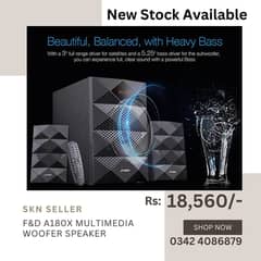 F&D A180X Multimedia Bluetooth Speakers (Black