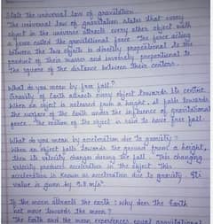 Handwriting assessment work