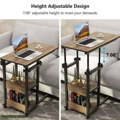 Woden adjustable laptop side tabel