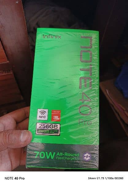 infinix Note 40 Pro Box pack Only 4 day Used 12/256 1