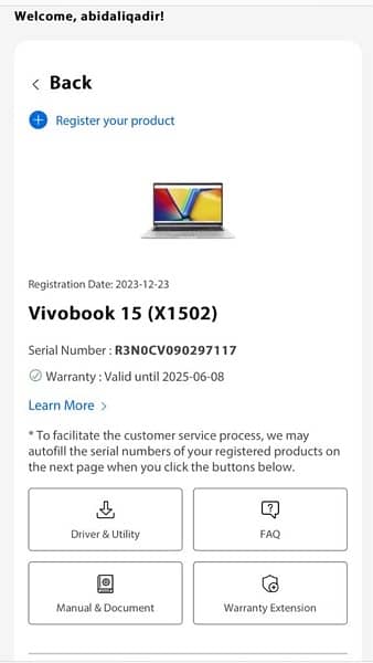 Vivobook 15 (x1502) for sale 4