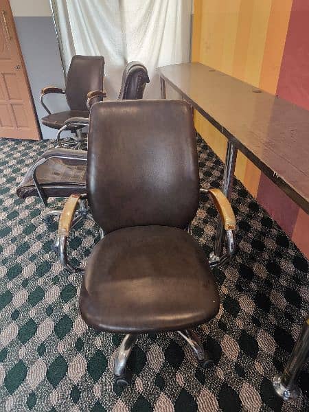 office furniture (chairs and tablesl 2