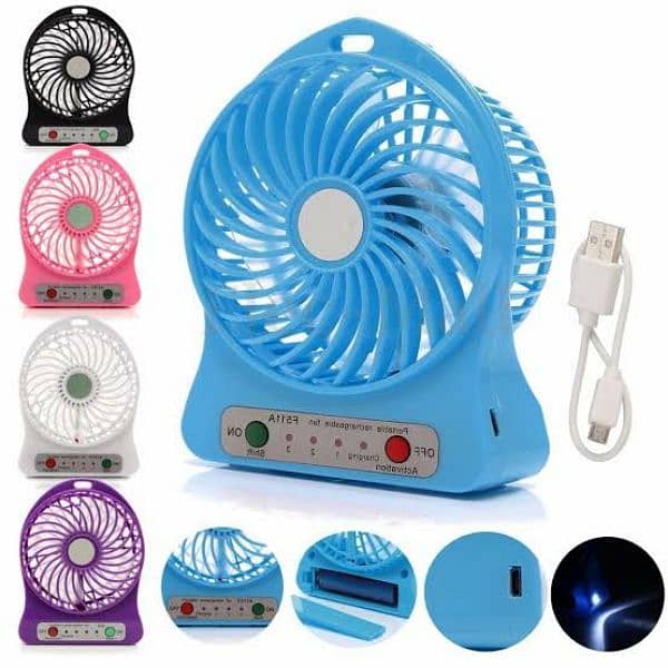 Rechargeable mini fan for kids 0