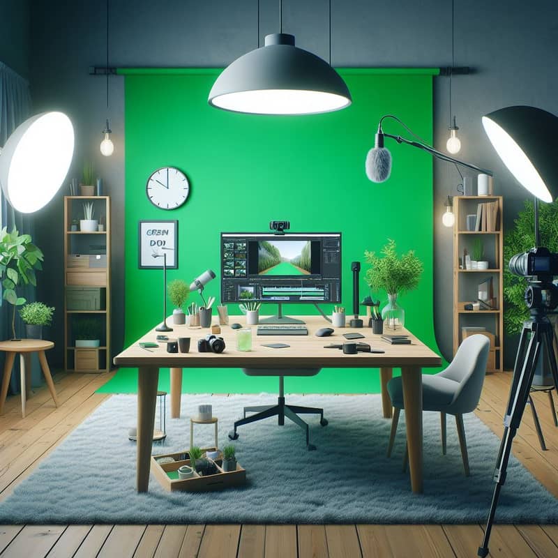 studio green screen Photography Backdrops Chroma key Video Background 6
