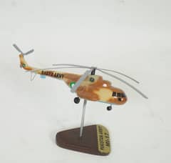 Aircraft models MI 17 PAK ARMY helicopter models size 6 inches