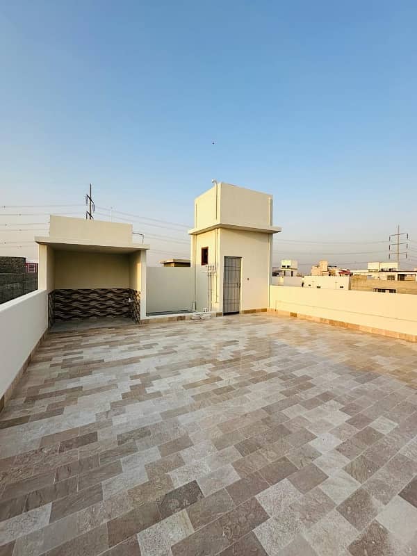 (40 Feet Road) Brand New West Open 120 Sq Yards Double Storey House In Reasonable Rates For Sale 26