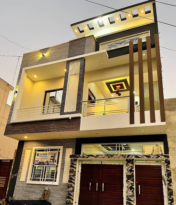(PARK FACING 40 feet road)120 Sq Yards Double Storey House In Low Budget 1