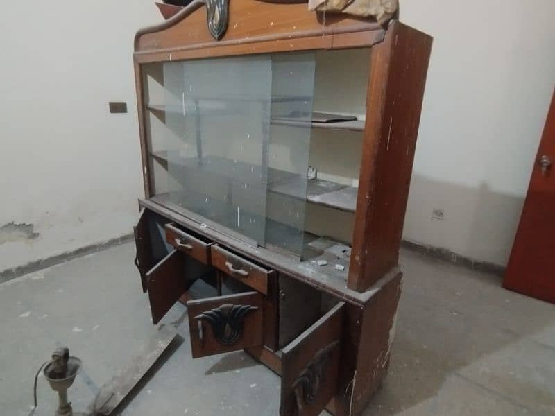 Old used Showcase Pure wood for sale 1