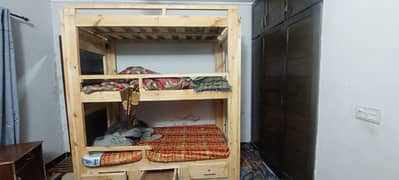 Triple bunk child 3 bed blank