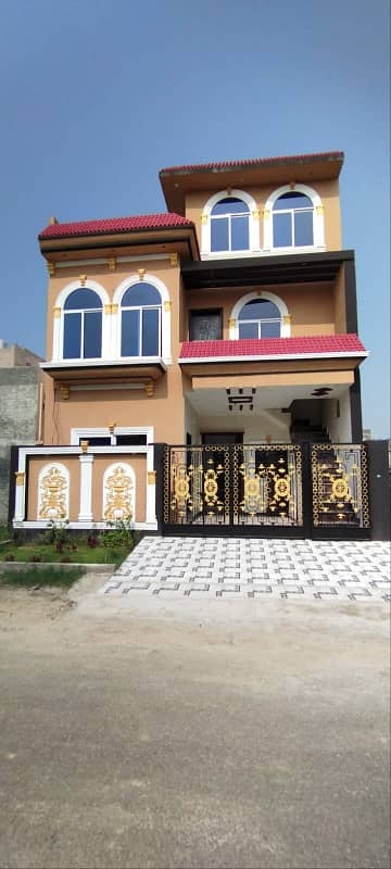 5 Marla brand new Spanish design facing park house in BISMILLAH housing scheme GT Road manawan lahore is available for sale. 7