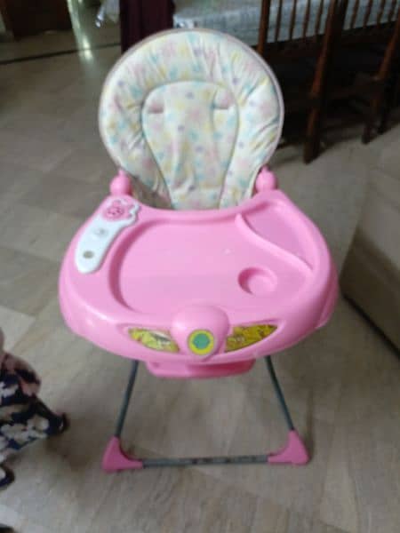 baby high chair with music. for sale 0