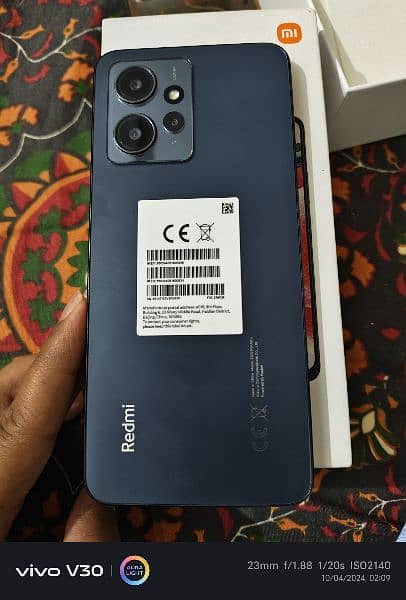 8/256 Redmi Note 12 only 5 month use full box 7
