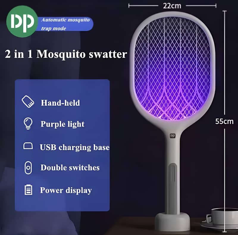Mosquito Racket With Stand DP 834 Mosquito Killer Lamp 0