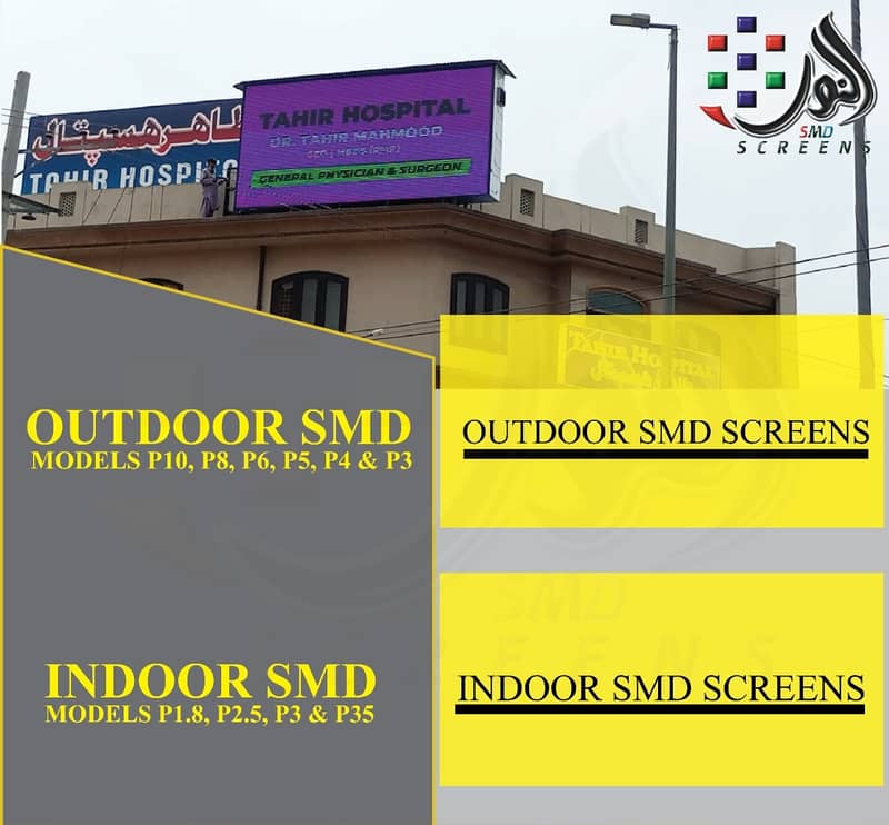 SMD SCREEN | OUTDOOR SMD SCREEN | INDOOR SMD SCREEN | LAHORE 16