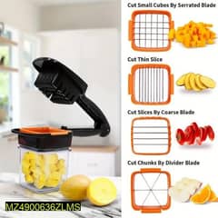 5 in 1 Stainless Steel Fruit Vegetabale Cutter