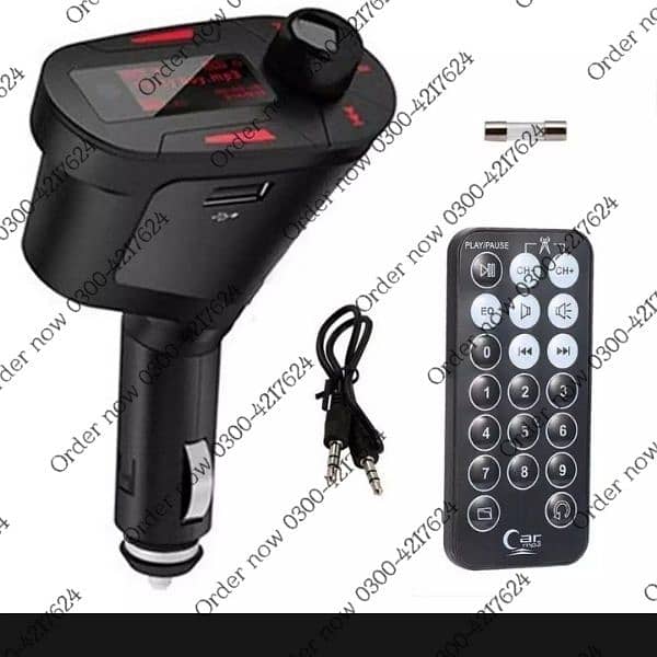 Car Kit MP3 Player Wireless FM Transmitter Modulator USB SD MMC 3