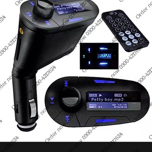 Car Kit MP3 Player Wireless FM Transmitter Modulator USB SD MMC 4