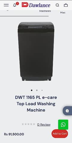 Dawlence fully automatic washing machine for sale